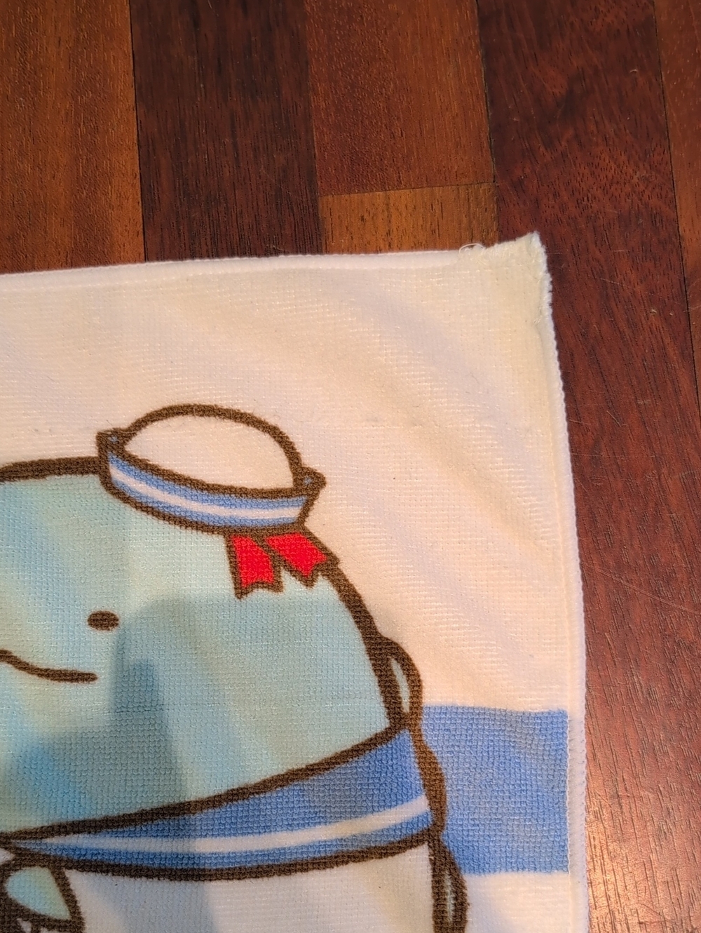 Sumikko gurashi Blue & White Striped Character Beach Towel Sailor - Picture 3 of 6